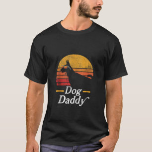 T-shirt Mens Doberman Chien Daddy Lunettes de soleil Père