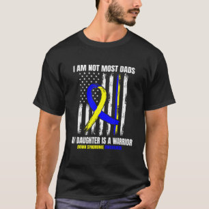 T-shirt Mens Down Sensibilisation au syndrome Papa Fille G