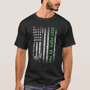 T-shirt Mens Drôle Best Pops Par Par Fête des pères Golf