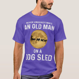 T-shirt Mens Drôle Chien Sleigh Citation Pour Amoureux de