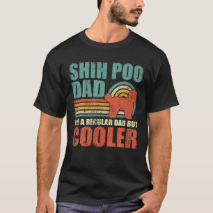 T-shirt Mens Drôle Chih Poo Papa Comme Un Papa Régulier Ma