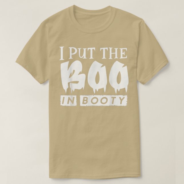 T-shirt Mens Drôle Citation D'Halloween, J'Ai Mis Le Boo D (Design devant)