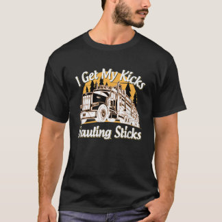 T-shirt Mens Drôle Conducteur de camion de rondins J'Obtie