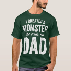 T-shirt Mens Drôle Fête des pères Plaisanterie J'Ai Créé U