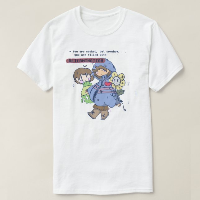 T-shirt Mens Drôle Frisk Undertale Plus Puis Awesome (Design devant)