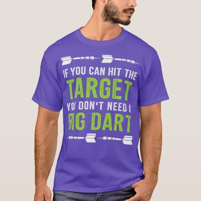 T-shirt Mens Drôle Jeter fléchettes Cadeau Dart League Équ (Devant)