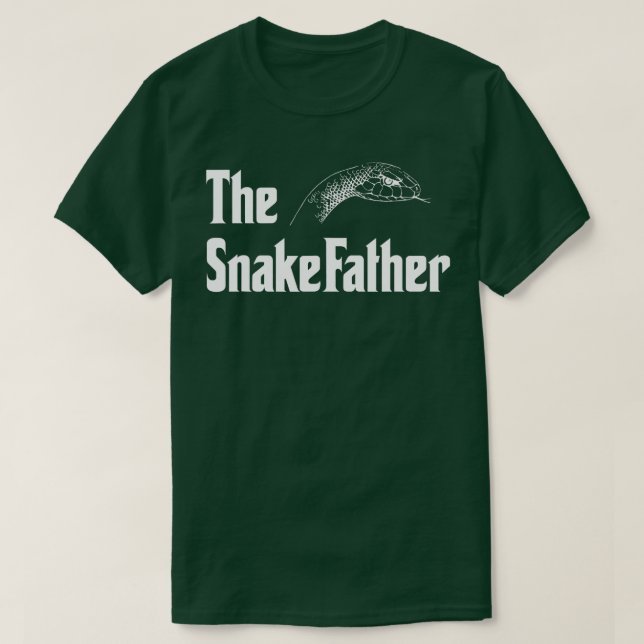 T-shirt Mens Drôle le serpent Père Snake Papa (Design devant)