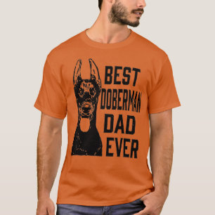 T-shirt Mens Drôle Meilleur Doberman Chien Papa Jamais Fêt