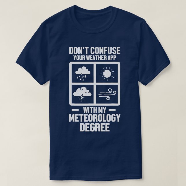 T-shirt Mens Drôle Météorologue Ma Météorologie Degré Wea (Design devant)