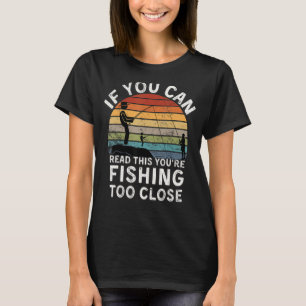 T-shirt Mens Drôle Pêche Si Vous Pouvez Lire Cela Vous Ête