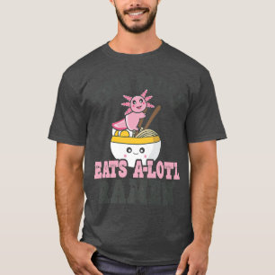 T-shirt Mens Drôle Ramen Aimant Padre mignon Axolotl Mange