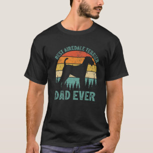 T-shirt Mens Drôle Vintage Meilleur Airedale Terrier Papa