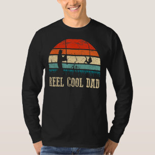 T-shirt Mens Drôle Vintage Reel Cool Papa Pêche Pêche Fil