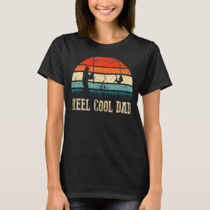 T-shirt Mens Drôle Vintage Reel Cool Papa Pêche Pêche Fil