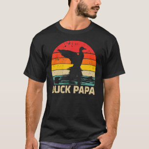 T-shirt Mens Duck Vintage Retro Duck Daddy Fête des pères