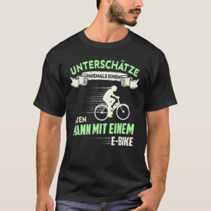 T-shirt Mens E Vélo Électrique Vélo Pedelec Vieux Homme Eb