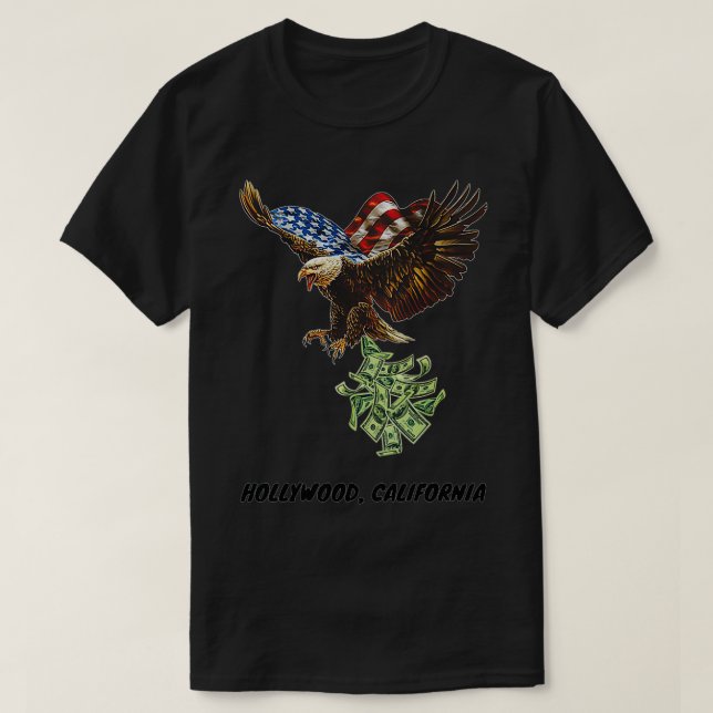 T-shirt Mens Eagle Money  (Design devant)