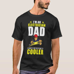 T-shirt Mens Electricien Papa Je suis Electricien Papa
