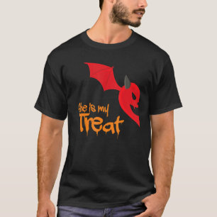 T-shirt Mens Elle Est Ma Treat Halloween Matching Set Coup