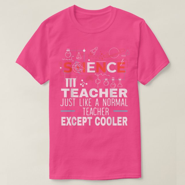 T-shirt Mens Enseignant En Sciences Comme Un Enseignant No (Design devant)