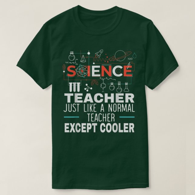 T-shirt Mens Enseignant En Sciences Comme Un Enseignant No (Design devant)