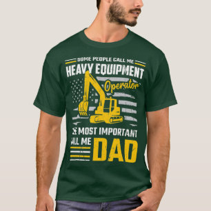 T-shirt Mens Équipement Lourd Opérateur Construction Pap