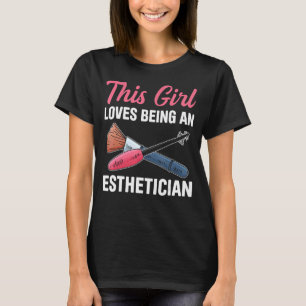 T-shirt Mens Esthéticien Beauticien Cosmetologue Skin The