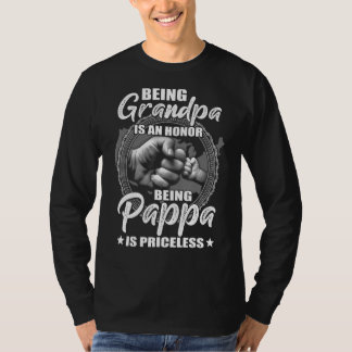T-shirt Mens Être Grand-Père Est Un Honneur Etre Pappa Est