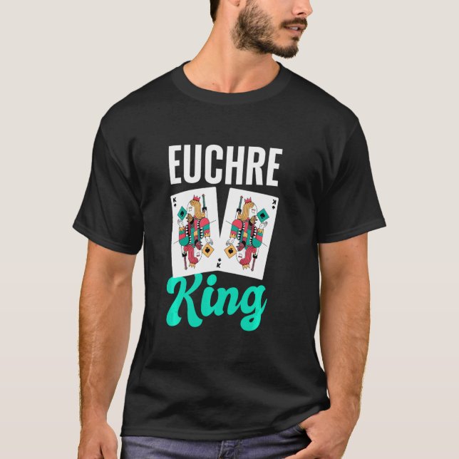 T-shirt Mens Euchre King (Devant)