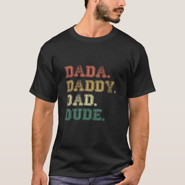 T-shirt Mens Evolution of Fatherhood Celebrating Dada Dadd (Devant)