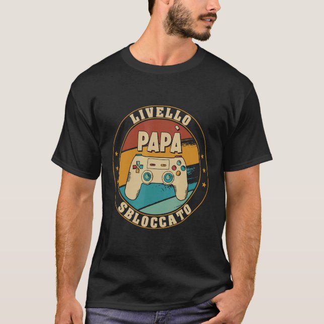 T-shirt Mens Faire-part Grossesse Neo Père Future Jeu (Devant)