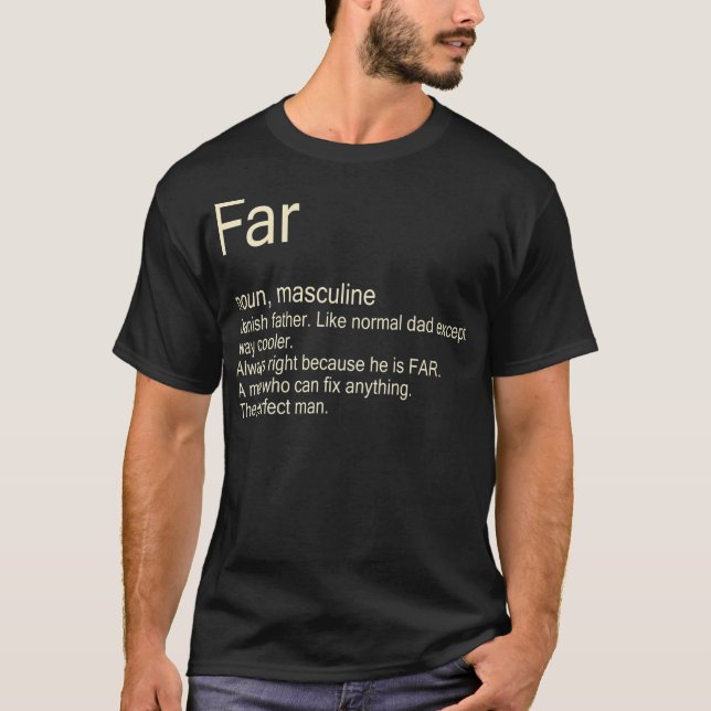 T-shirt Mens Far père danois  (Devant)