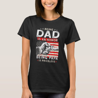 T-shirt Mens Father's Day For Dad An Honor Being Papa Is P