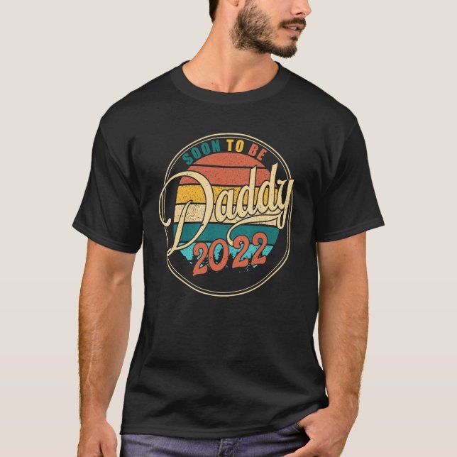 T-shirt Mens Fathers Day New Dad Soon To Be Daddy Est 202 (Devant)
