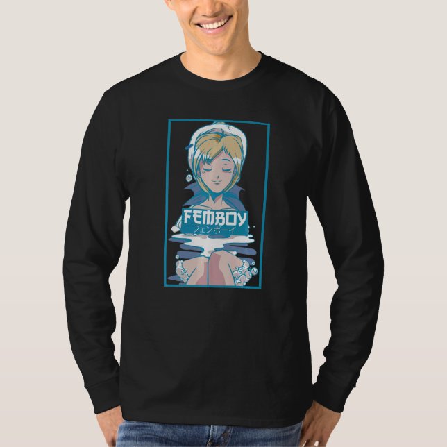 T-shirt Mens Femboy Vaporwave (Devant)