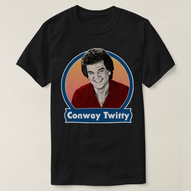T-shirt Mens Femmes Conway Retro Twitty Style Design Amusa (Design devant)