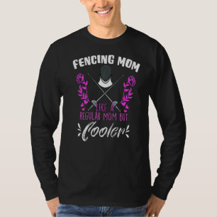 T-shirt Mens Fencer Mère clôturant Fête des Mères Femmes