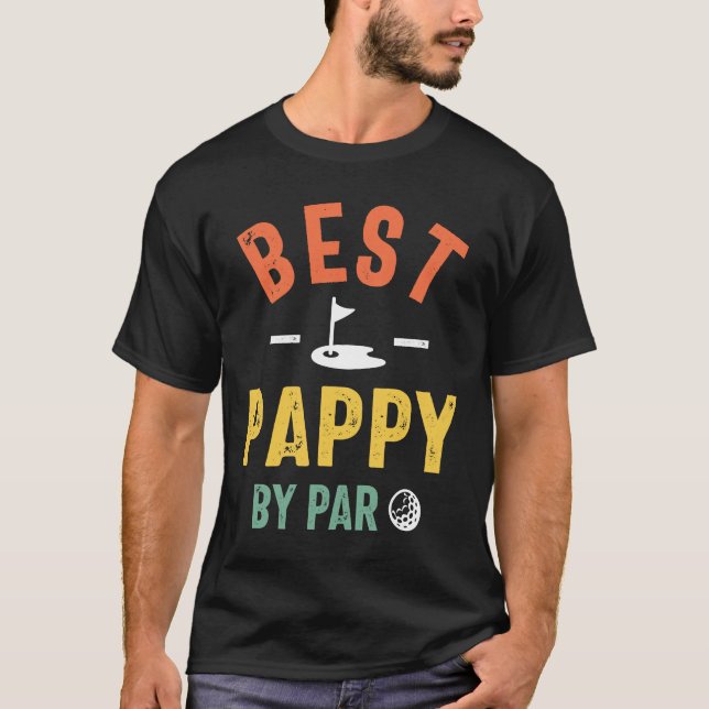 T-shirt Mens Fête des pères Best Pappy By Par Parc Funny G (Devant)