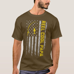 T-shirt Mens Fête des pères Cadeau Funny Pêche bobine Cool