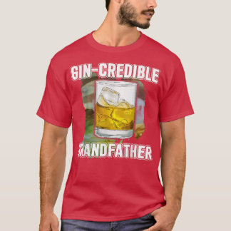 T-shirt Mens Fête des pères Cadeau Tee GinCredibile Grand-