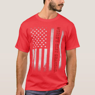 T-shirt Mens Fête des pères Cadeau Tee World's Best Granda