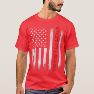 T-shirt Mens Fête des pères Cadeau Tee World's Best Granda