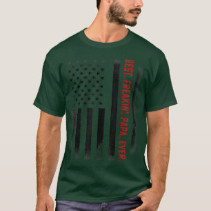 T-shirt Mens Fête des pères Cadeau Teft Best Freakin Papa