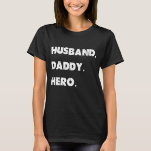 T-shirt Mens Fête des pères mignonne Tee Husband Daddy Her