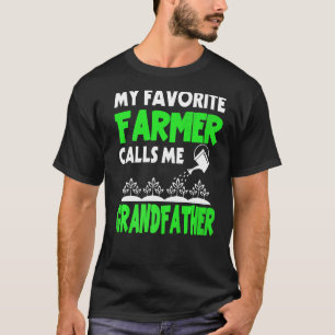 T-shirt Mens Fête des pères Mon Agriculteur Préféré M'Appe