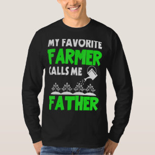 T-shirt Mens Fête des pères Mon Agriculteur Préféré M'Appe