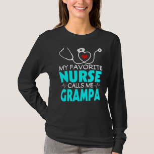 T-shirt Mens Fête des pères Mon Infirmière Préférée M'Appe