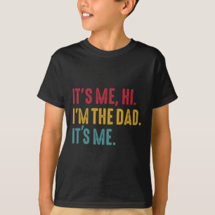 T-shirt Mens Fête des pères Son Moi Salut Je suis Le Papa 