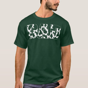T-shirt Mens Fête des pères Vache Imprimer Motif pour Farm