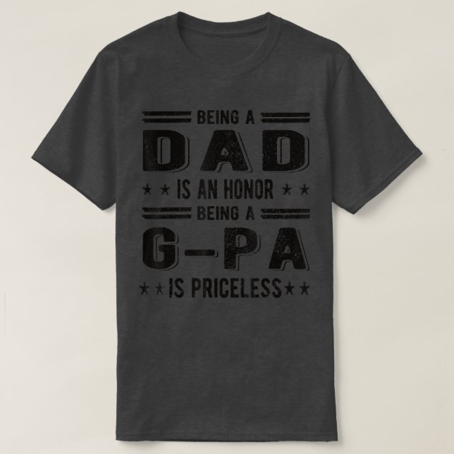 T-shirt Mens Fier GPa Meilleur GPa Grand-pa (Design devant)